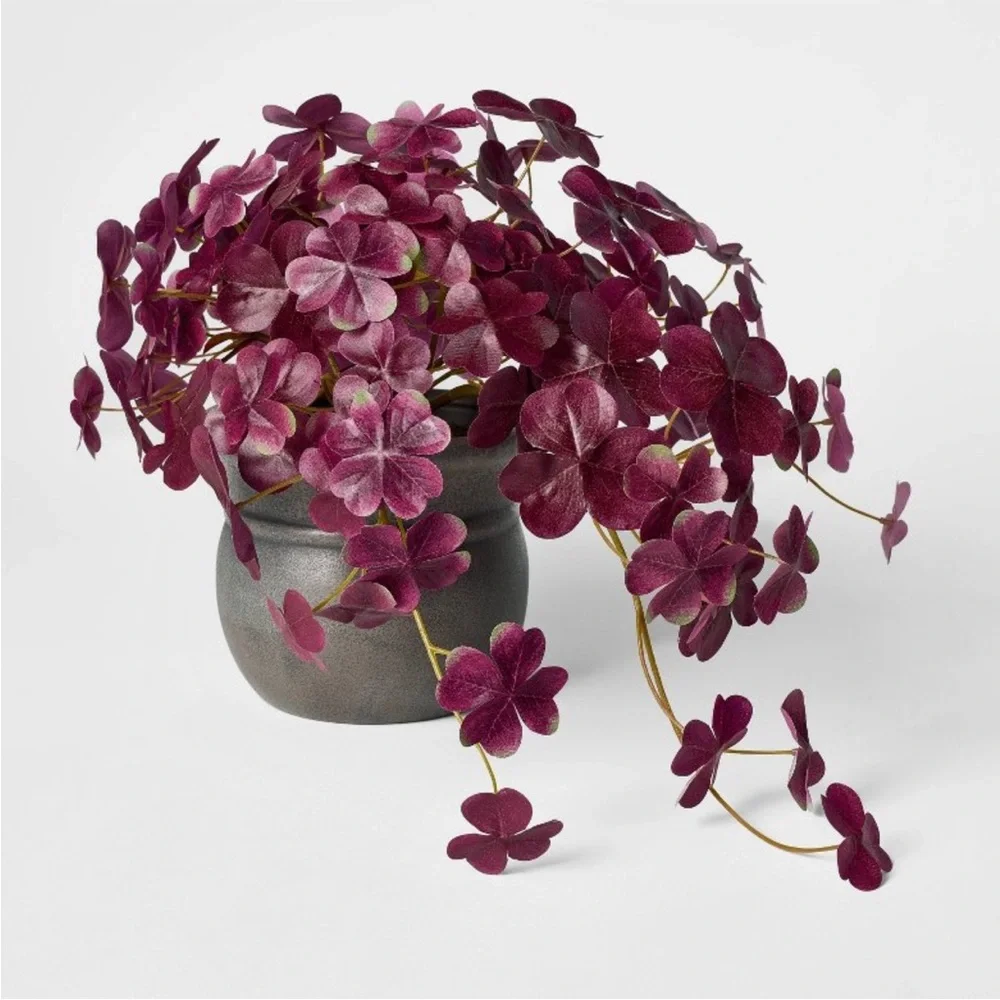 14” Fall Floral Trailing Artificial Arrangement Purple - Threshold Studio McGee